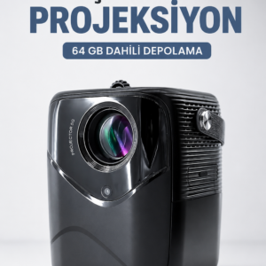 Taşınabilir Projeksiyon 64 GB Dahili Depolama
