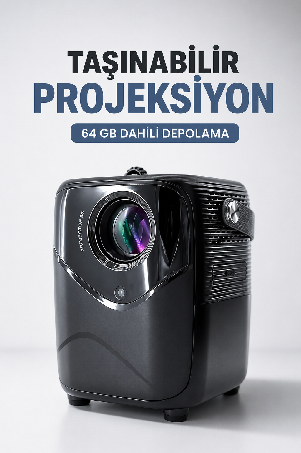 Taşınabilir Projeksiyon 64 GB Dahili Depolama