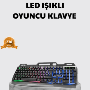 Profesyonel Oyuncu Klavye Mouse Seti – RGB Işıklı, Türkçe Q, DPI Ayarlı, Dayanıklı Gövde