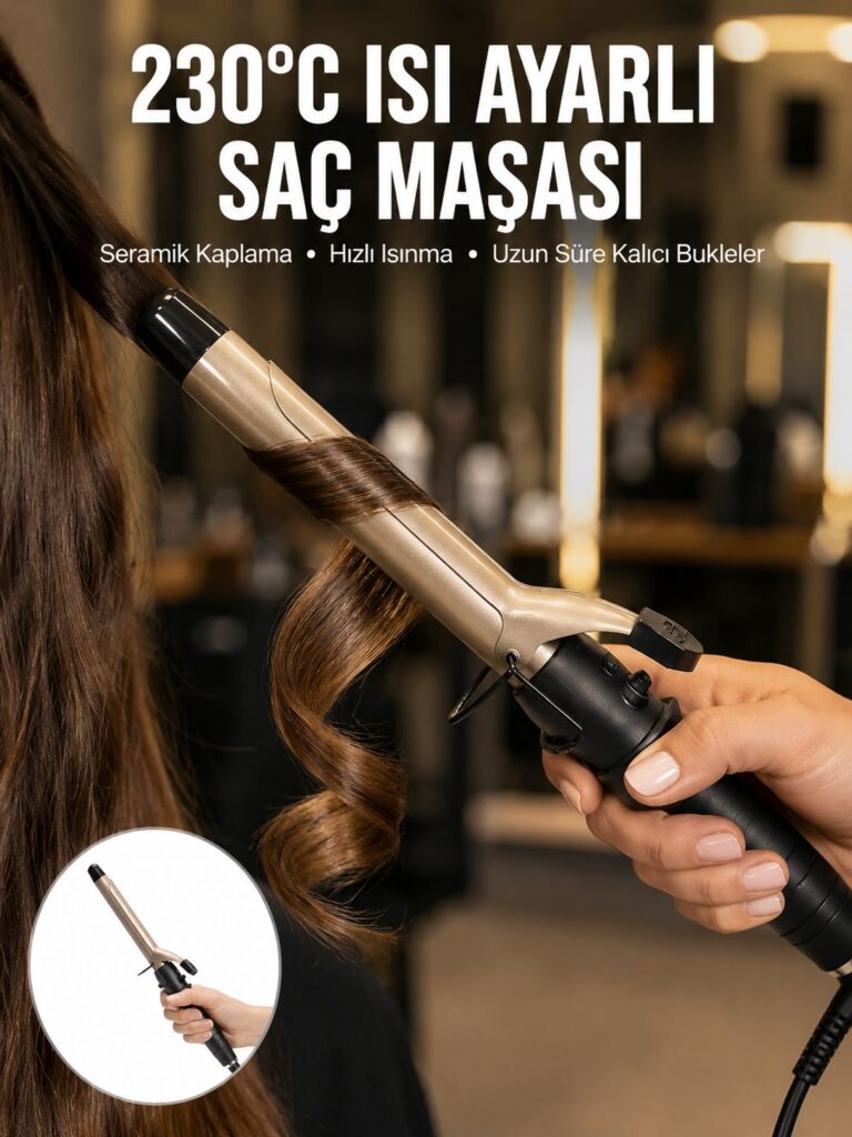 230 Derece Isı Ayarlı Seramik Saç Maşası 25 mm Yeni Nesil