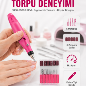 6 Uçlu Elektrikli Manikür Pedikür Seti Yeni Nesil