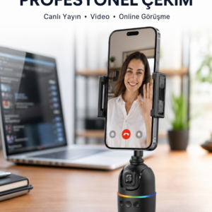 Canlı Yayın ve Video Çekimleri İçin Otomatik Yüz Takipli Masaüstü Gimbal Yeni Nesil