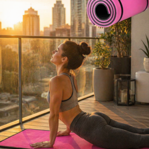 10 mm Egzersiz Matı Pilates Yoga Aerobik İçin Kaymaz Yüzey Kolay Temizlenebilir