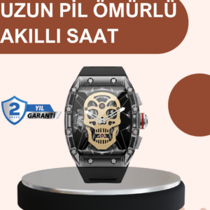 Uzun Pil Ömürlü Akıllı Saat Günlük ve Spor Kullanım