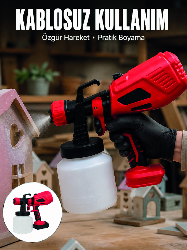 21V Güçlü Motor ile Profesyonel Boyama Performansı