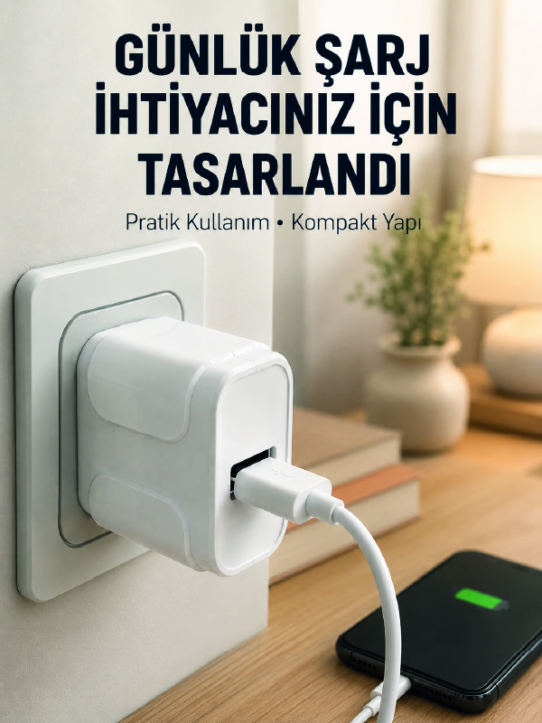 Akıllı Güvenlik Korumalı USB Şarj Başlığı 12W Güç Çıkışı