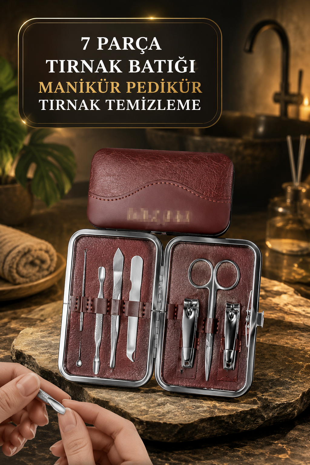 Tırnak Batığı Temizliği ve Günlük Bakım İçin 7 Parça Profesyonel Set