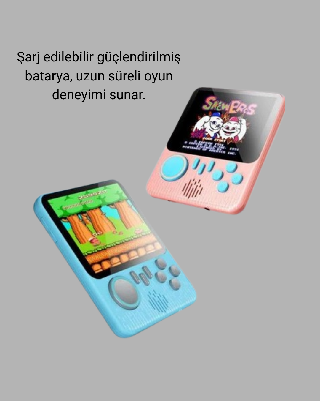 Taşınabilir Retro Oyun Konsolu – 3.5 İnç LCD, 666 Klasik Oyun, TV Destekli