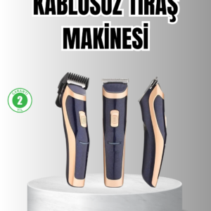 Unisex Şarjlı Saç ve Sakal Tıraş Makinesi – Ayarlanabilir Tarak Başlıkları, Sessiz Motor