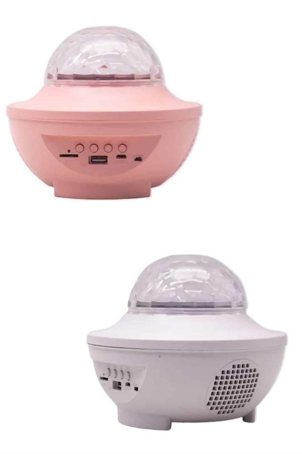 Dönen Işıklı Disko Topu Projektör Müzik Çalarlı Disco Speaker