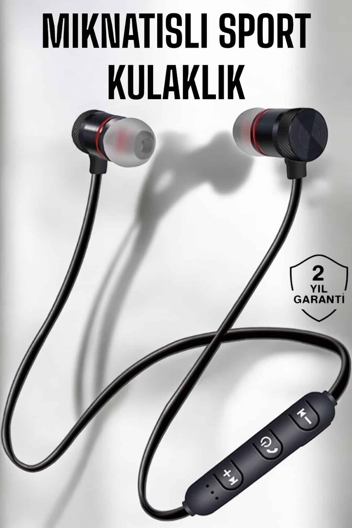 Bluetooth Bağlantılı Mıknatıslı Kablolu Spor Kulaklık