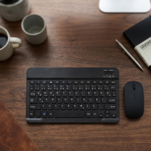 Wireless Klavye Mouse Seti Bluetooth Bağlantılı İnce Tasarım Sessiz Kullanım