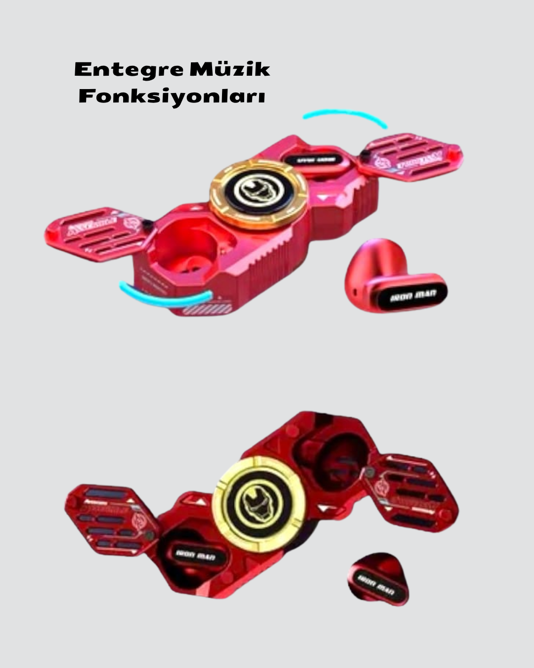 Taşınabilir Bluetooth Müzikli Spinner – Enerjik, Şık ve Eğlenceli Tasarım