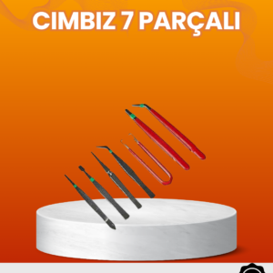 7’li Hassas Uçlu Cımbız Seti Antistatik ESD Kaplamalı Profesyonel
