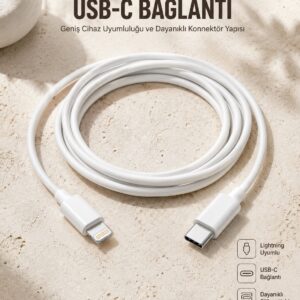 Type-C Ligtning 30W İOS Şarj Kablosu Hızlı Şarj Kablosu