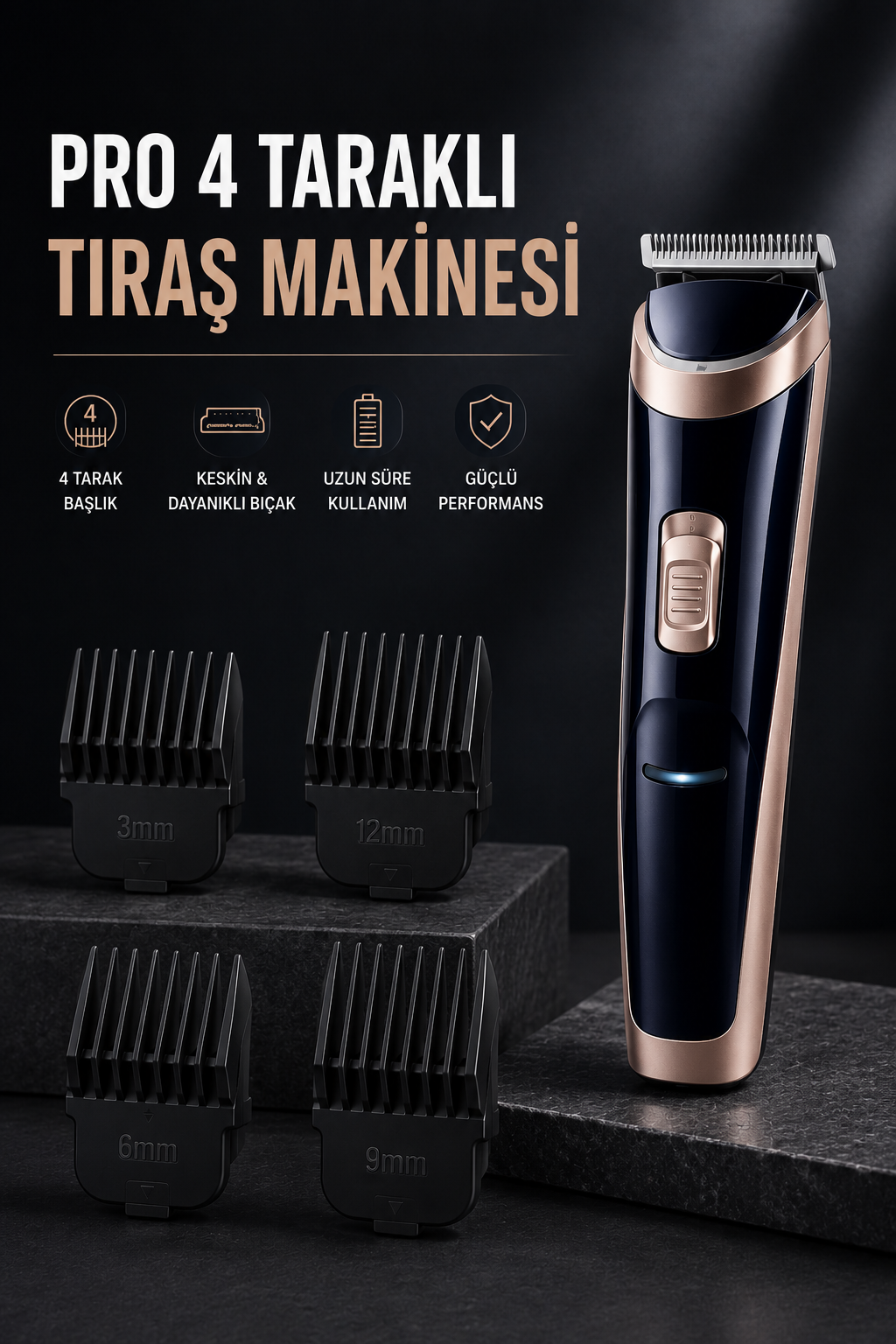 Paslanmaz Çelik Bıçaklı Hassas Çelik Bıçaklı Tıraş Makinesi