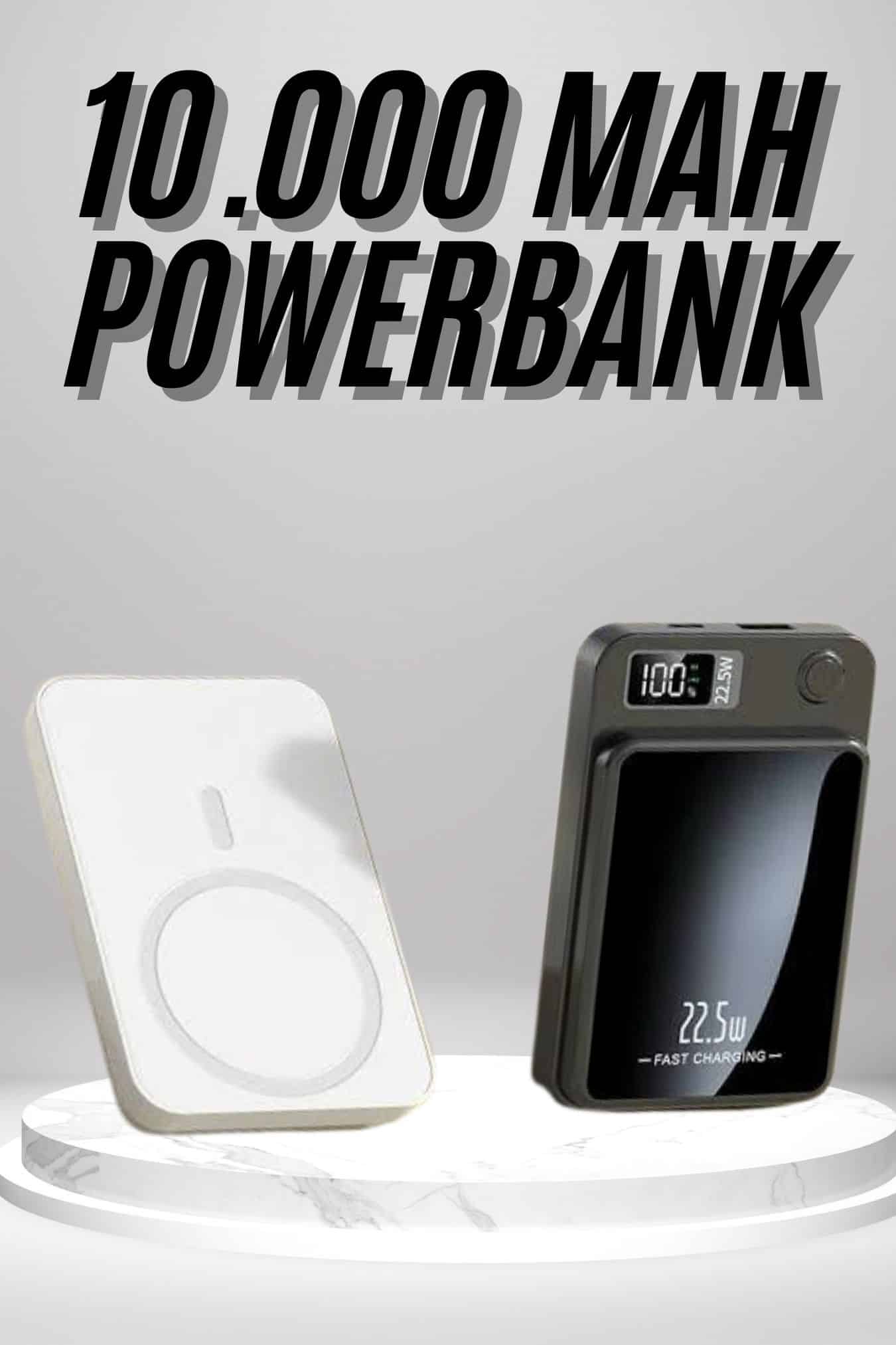 10.000 Mah Kapasiteye Sahip Magsafe Hızlı Şarj Wireless Powerbank, Android ve İOS Uyumlu