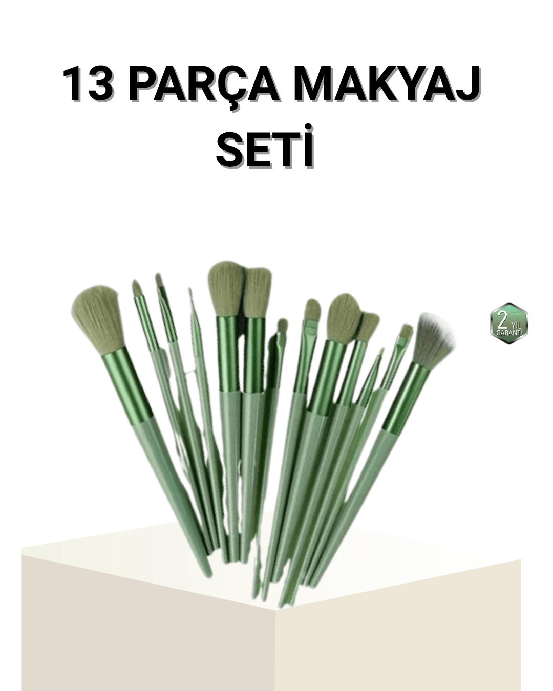 13’lü Profesyonel Makyaj Fırça Seti – Yumuşak Sentetik Kıllı, Tüm Cilt Tiplerine Uygun
