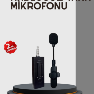 20 Metre Menzilli Kablosuz Yaka Mikrofonu Gürültü Engelleyici