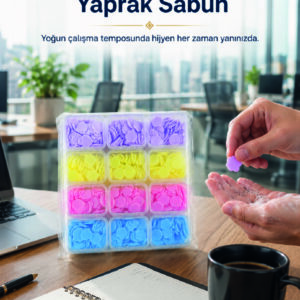 24 Adet Yaprak Sabun ile Pratik Hijyen
