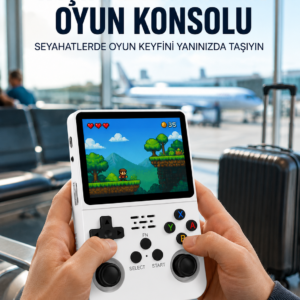 Retro Oyun Cihazı – Çift MicroSD Desteği, Çoklu Platform Uyumu, 3200 mAh Batarya Yeni Nesil