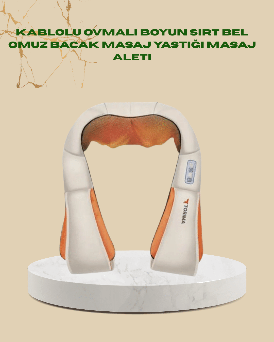 Ovmalı Isıtmalı Masaj Aleti – Boyun, Sırt, Bel, Omuz ve Bacak İçin