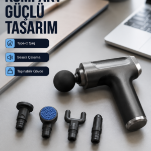 Kas Yorgunluğu Giderici Vücut Masaj Tabancası Yeni Nesil
