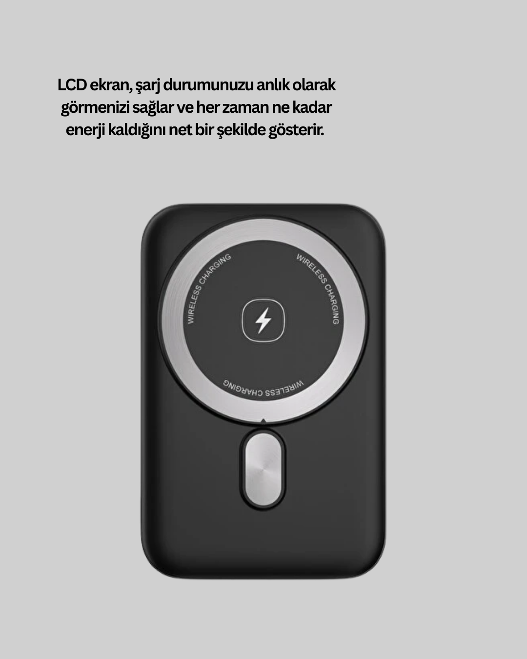 22.5W Hızlı Şarj Destekli Manyetik Powerbank Kompakt Tasarım Yeni Nesil