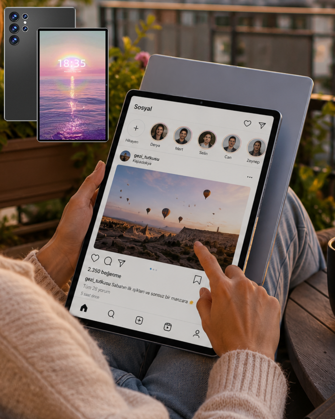 16GB RAM 1TB Tablet PC Klavyeli Kılıflı Kalemli Tablet Seti