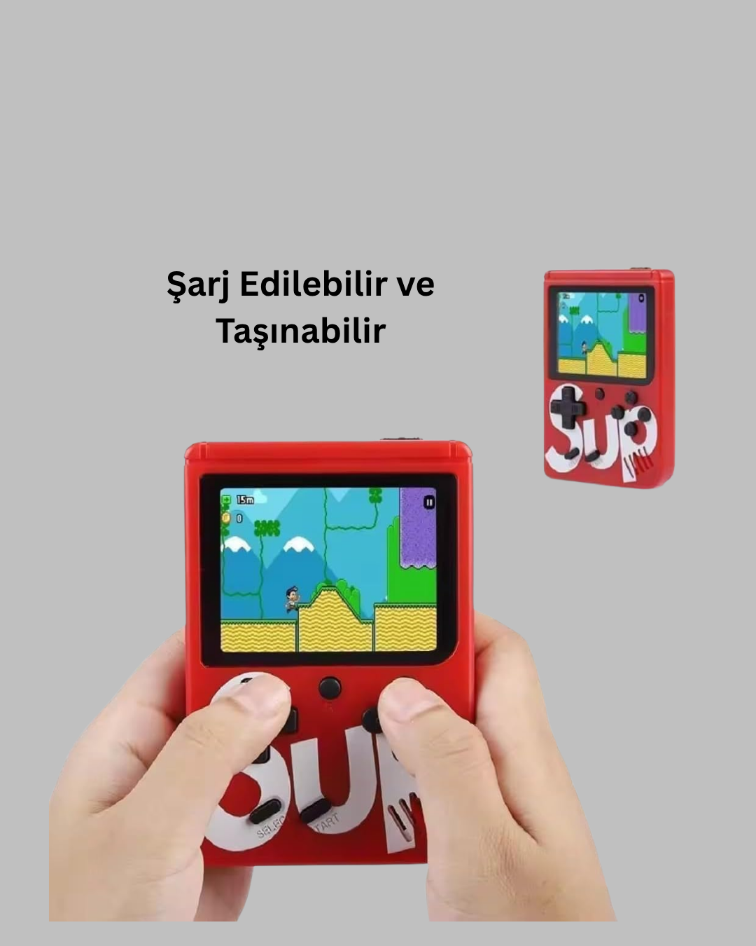 400 Oyunlu Taşınabilir Retro El Konsolu