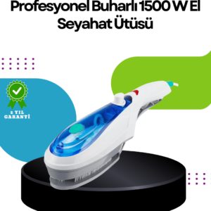 Taşınabilir Buharlı Ütü 1500W | Giysilerde Yanık Bırakmaz, Kokuyu Giderir