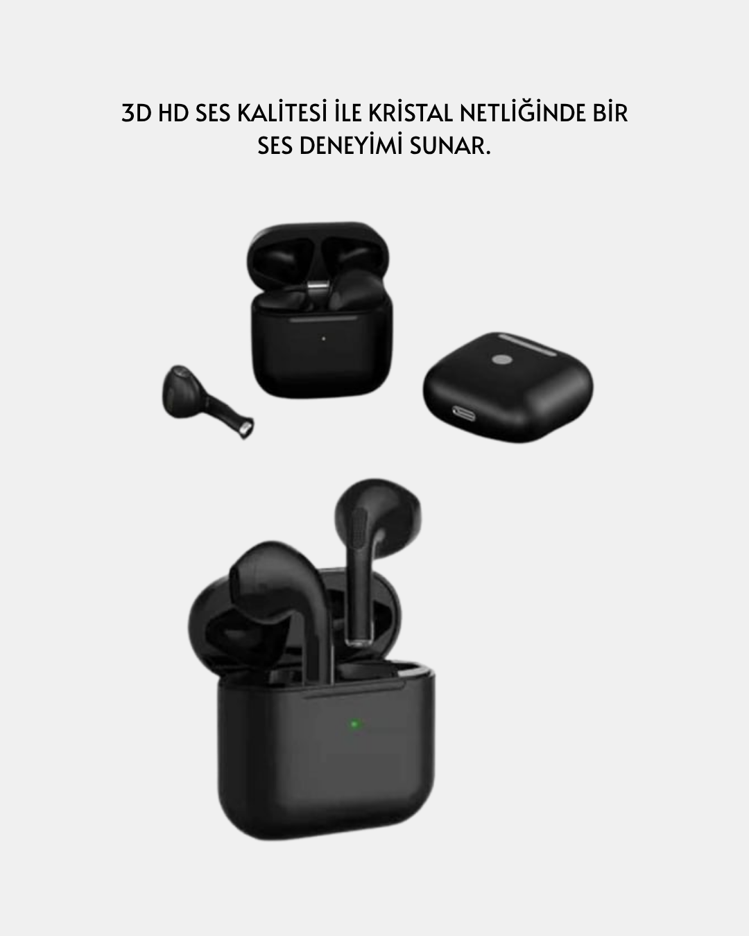 TWS Pro 5 Bluetooth Kulaklık 3D HD Ses ve Gürültü Engelleme Teknolojisi