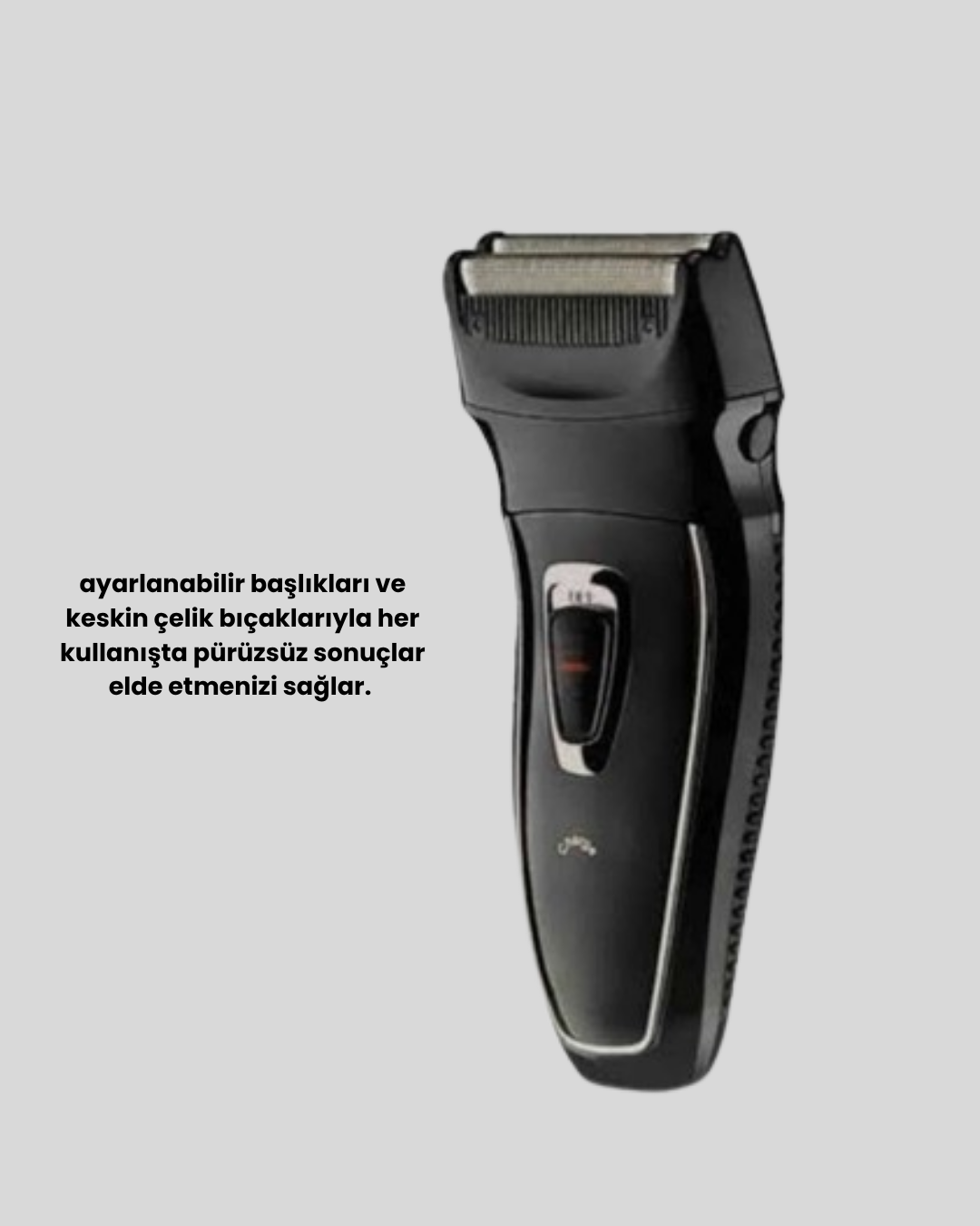 Uzun Pil Ömürlü Şarjlı Tıraş Makinesi – Hızlı Şarj, Ergonomik Tasarım, Çok Yönlü Kullanım