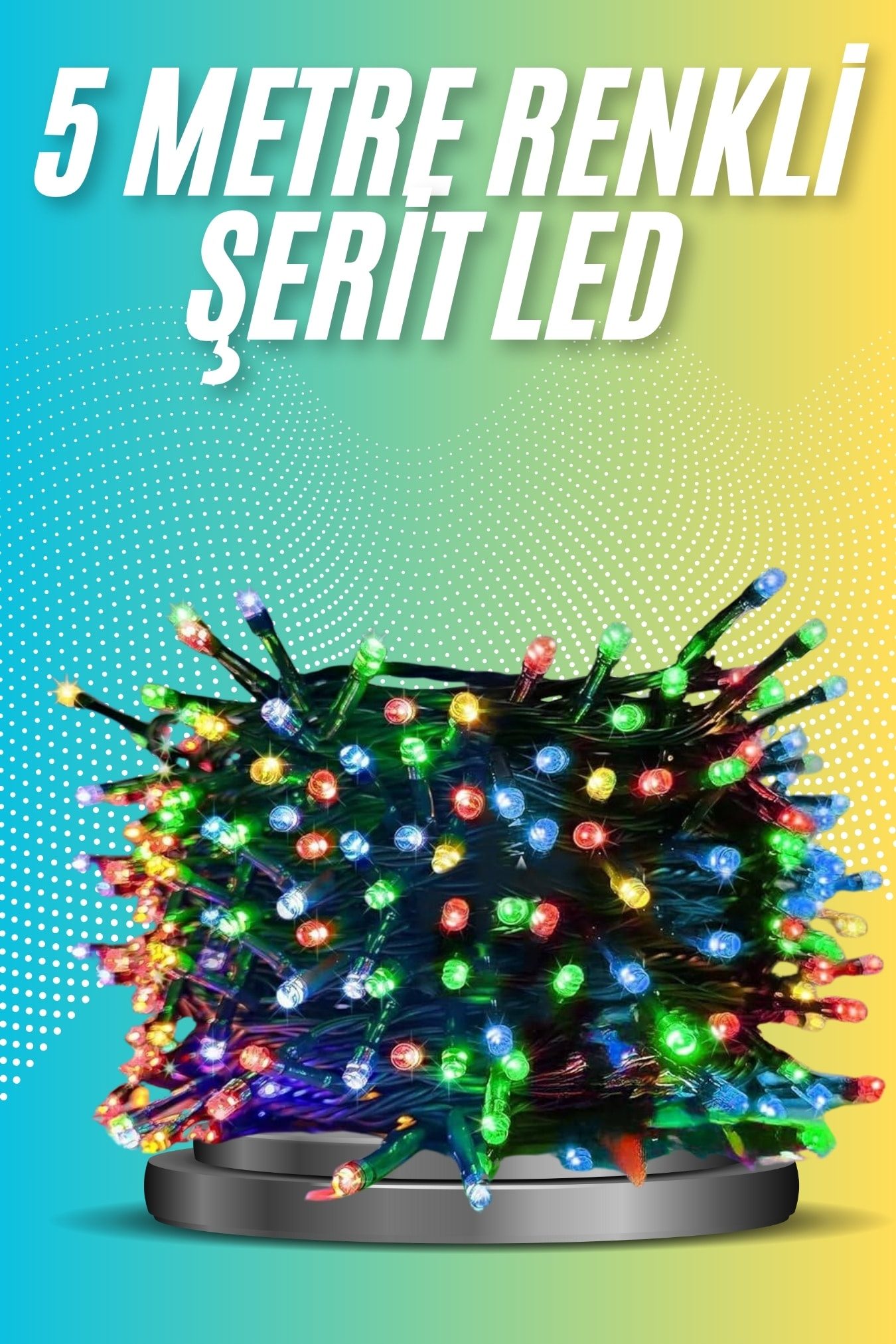 Dekoratif Aydınlatma için 5 Metre Renkli Led Işık Her Ortama Uygun