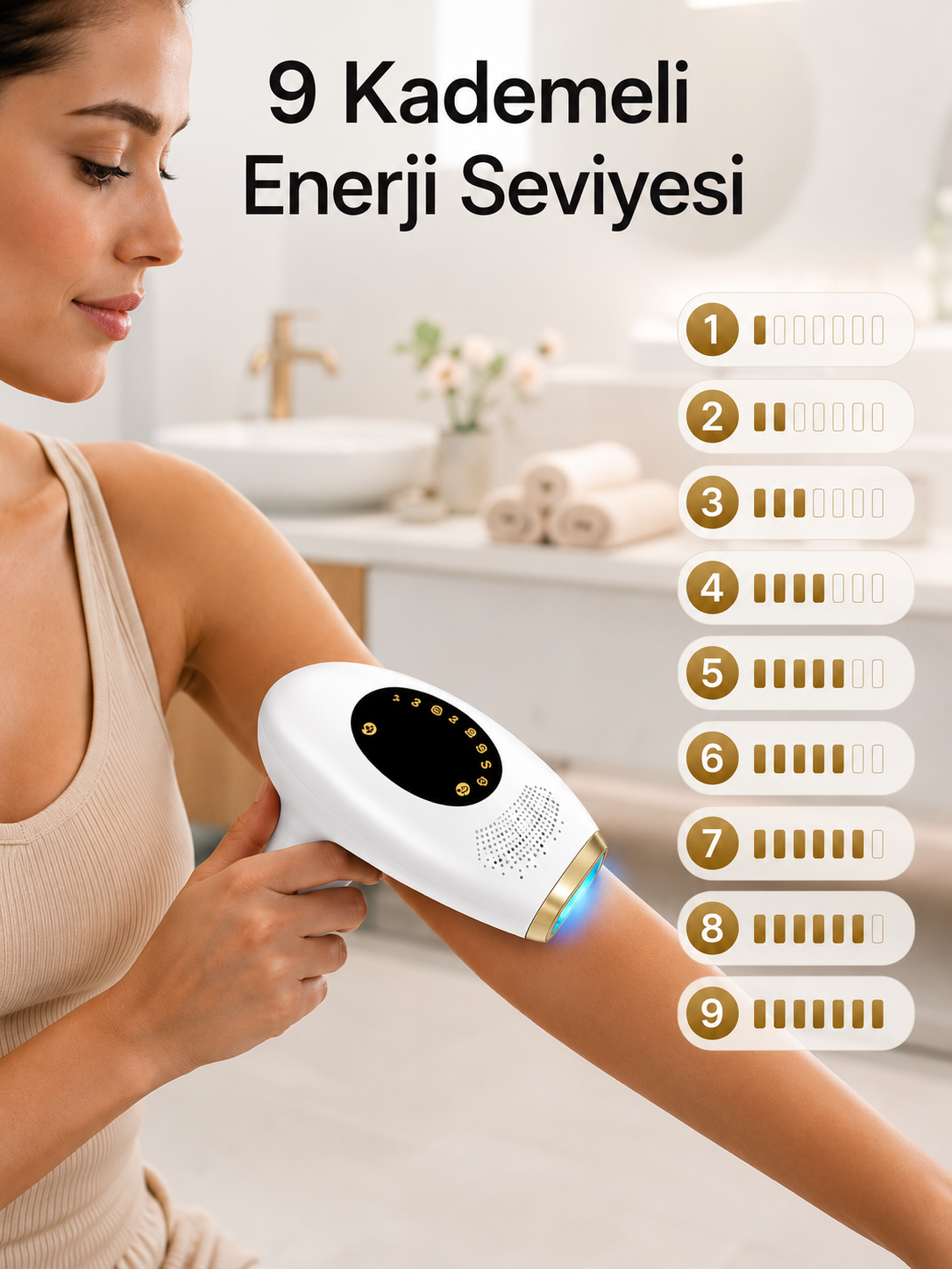 LCD Ekranlı Profesyonel IPL Epilasyon Cihazı