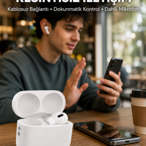 Gürültü Engelleme Teknolojili Bluetooth Kulaklık – Adaptif Ses ve Uzun Pil Süresi Yeni Nesil