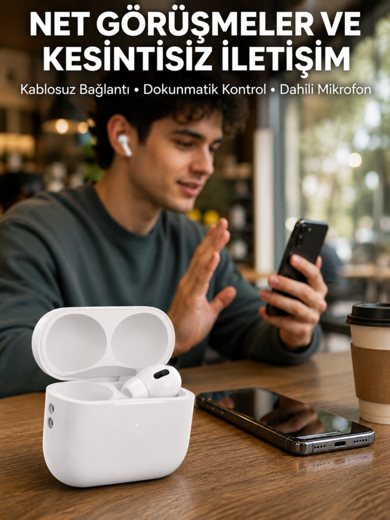 Gürültü Engelleme Teknolojili Bluetooth Kulaklık – Adaptif Ses ve Uzun Pil Süresi Yeni Nesil