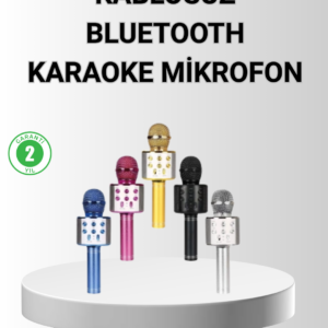 Bluetooth Karaoke Mikrofon – Yüksek Ses Kalitesi, Yankı Efektli, Uzun Ömürlü Pil