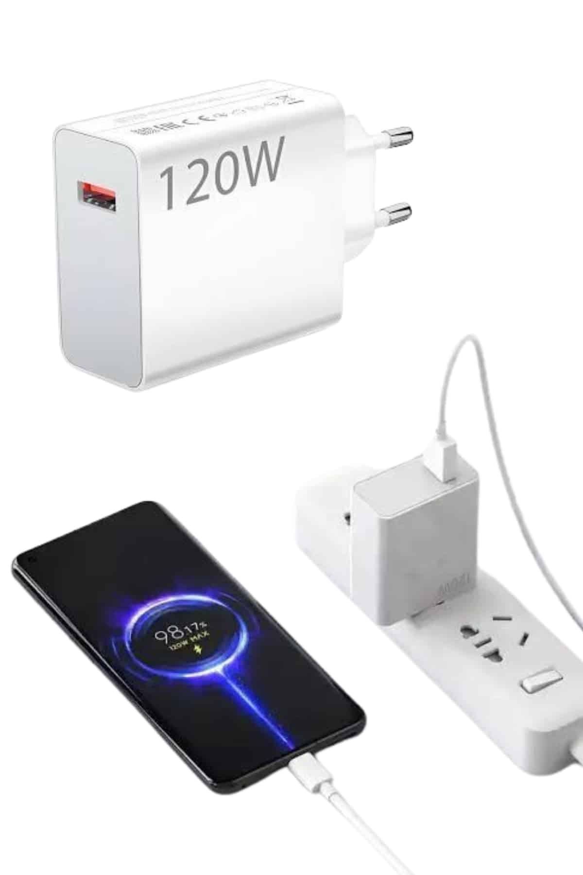 Turbo Hızlı Şarj Destekli 120W USB-C Şarj Seti