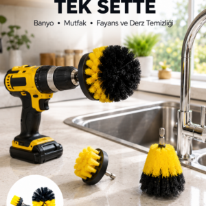 Banyo, Mutfak, Jant ve Fayans Temizliği İçin Uygun Matkap Başlığı