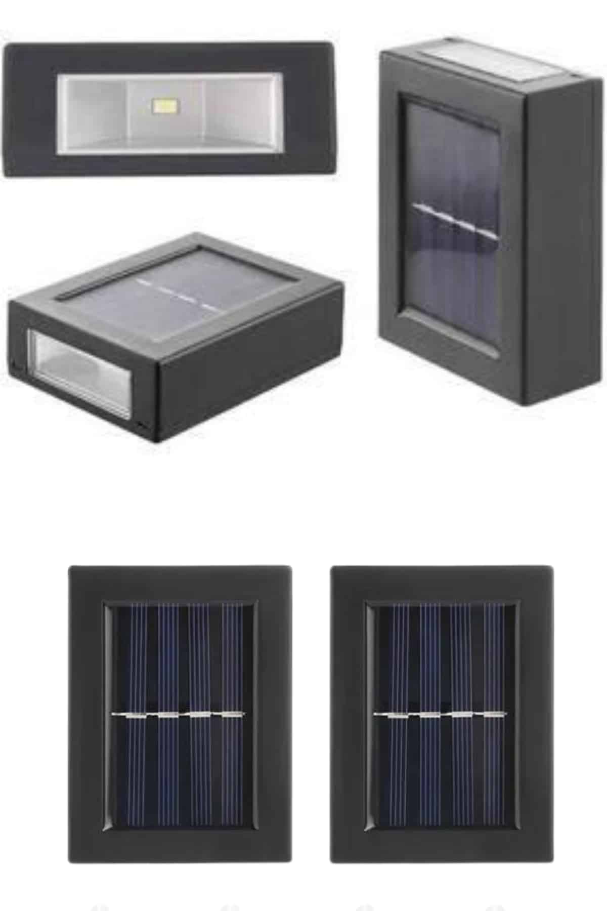 Solar Güneş Enerjili Çift Taraflı Duvar Lambası Çift Taraflı Duvar Lamba Güneş Enerjili Yeni Nesil