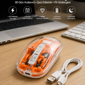 Sessiz Kablosuz USB Girişli Mouse Fare Yüksek Performanslı Yeni Nesil
