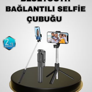Bluetooth Selfie Çubuğu – Kablosuz, Hafif ve Yüksek Çözünürlüklü Çekim İçin
