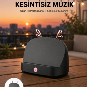 Telefon Tutucu Bluetooth Hoparlör Geyikli Renkli Uzun Ömürlü