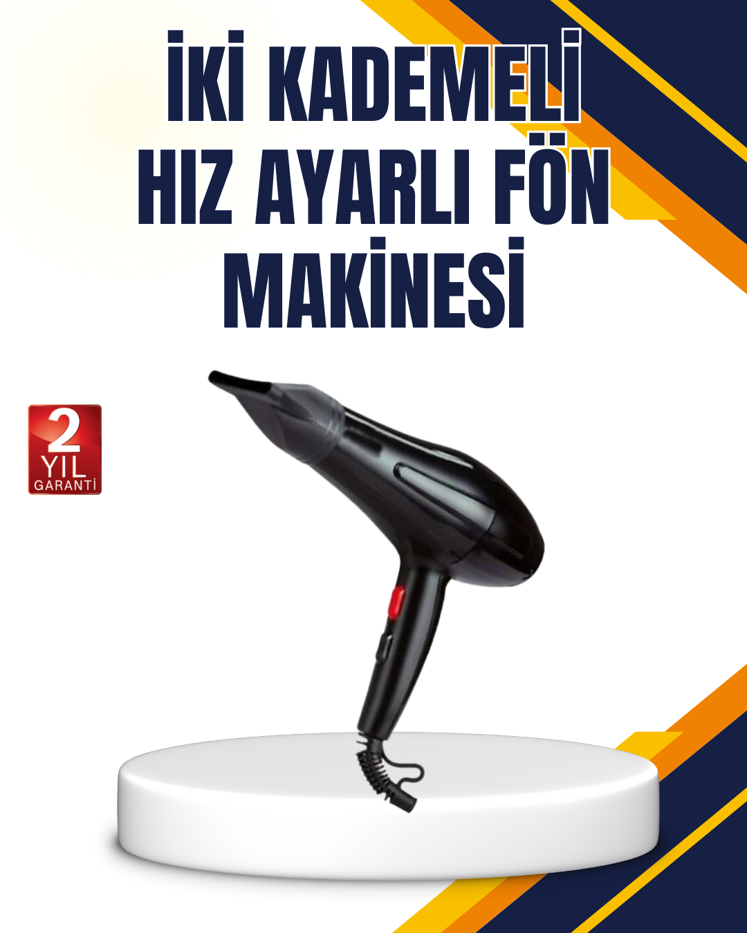 Soğuk Üfleme Özellikli 2200W Profesyonel Fön Makinesi