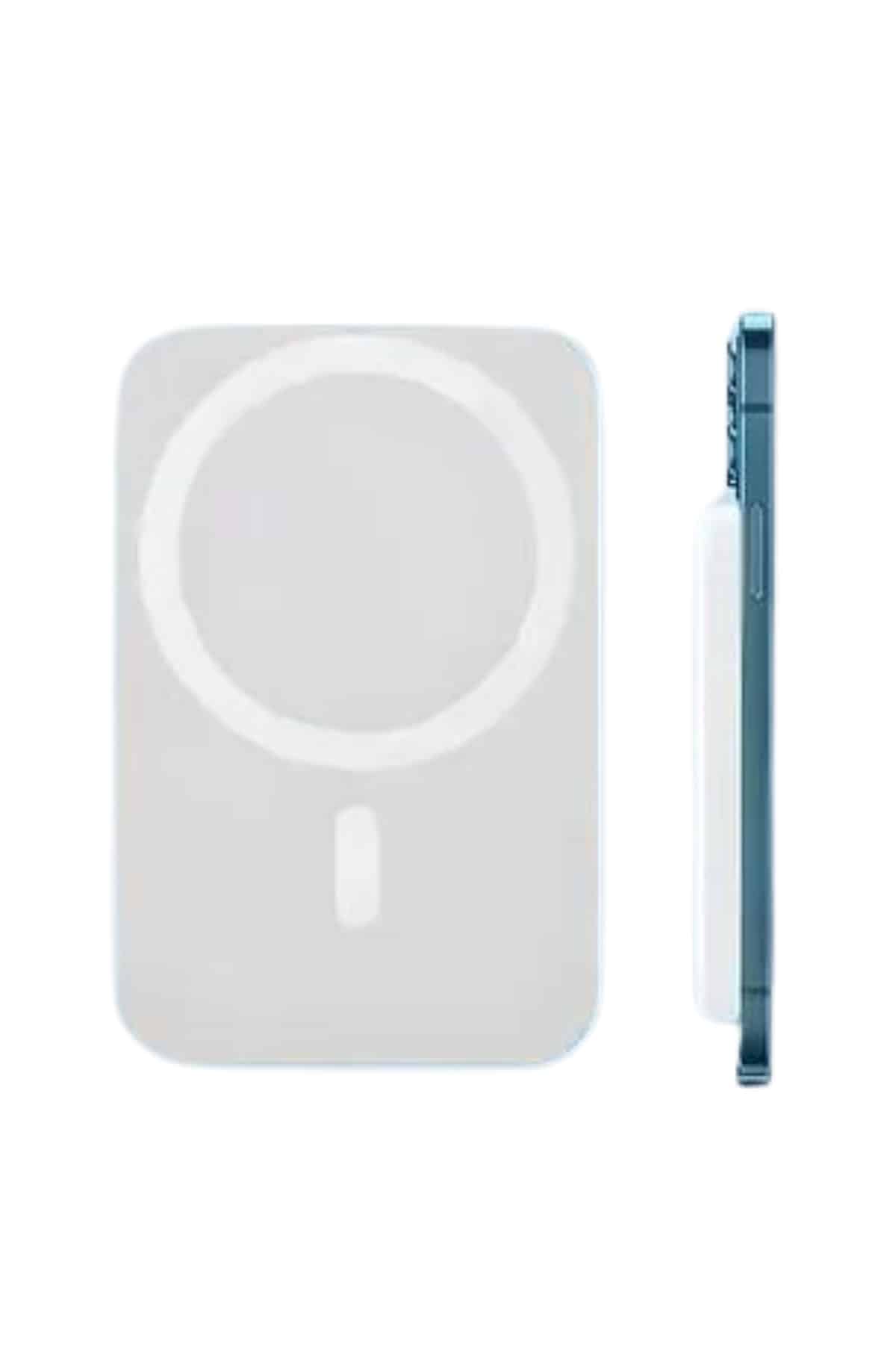 15W MagSafe Uyumlu Manyetik Kablosuz Powerbank 5000 mAh