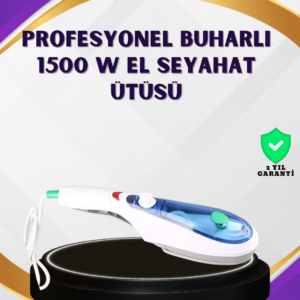 Taşınabilir Buharlı Ütü 1500W | Giysilerde Yanık Bırakmaz, Kokuyu Giderir