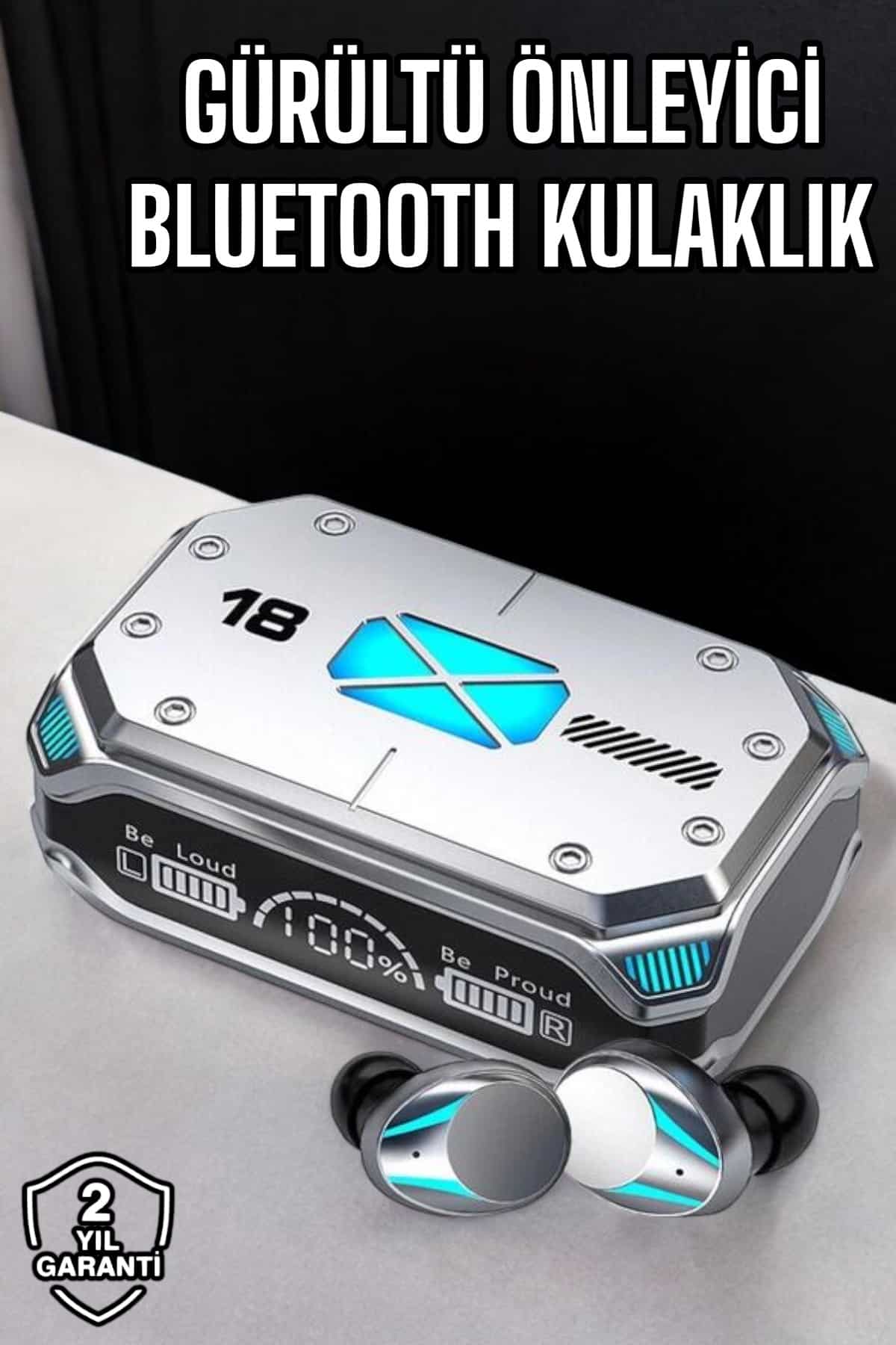Gürültü Önleyici Kablosuz Oyuncu Kulaklığı ve Powerbank Özelliği