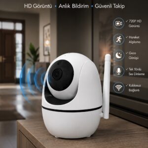 Anlık Bildirimli Hareket Sensörlü Full HD Kamera Yeni Nesil