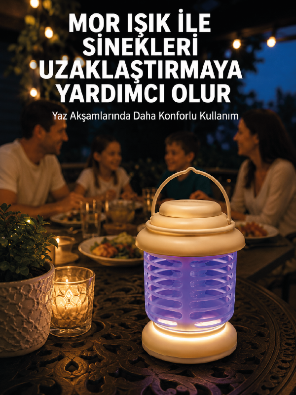 İç ve Dış Mekân Kullanımına Uygun Sinek Kovucu Lamba